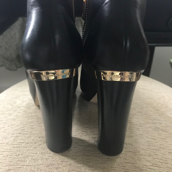 Black Michael Kors Heel Boots - Picture 2 of 5